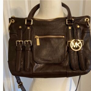 NWOT Michael Kors brown leather handbag